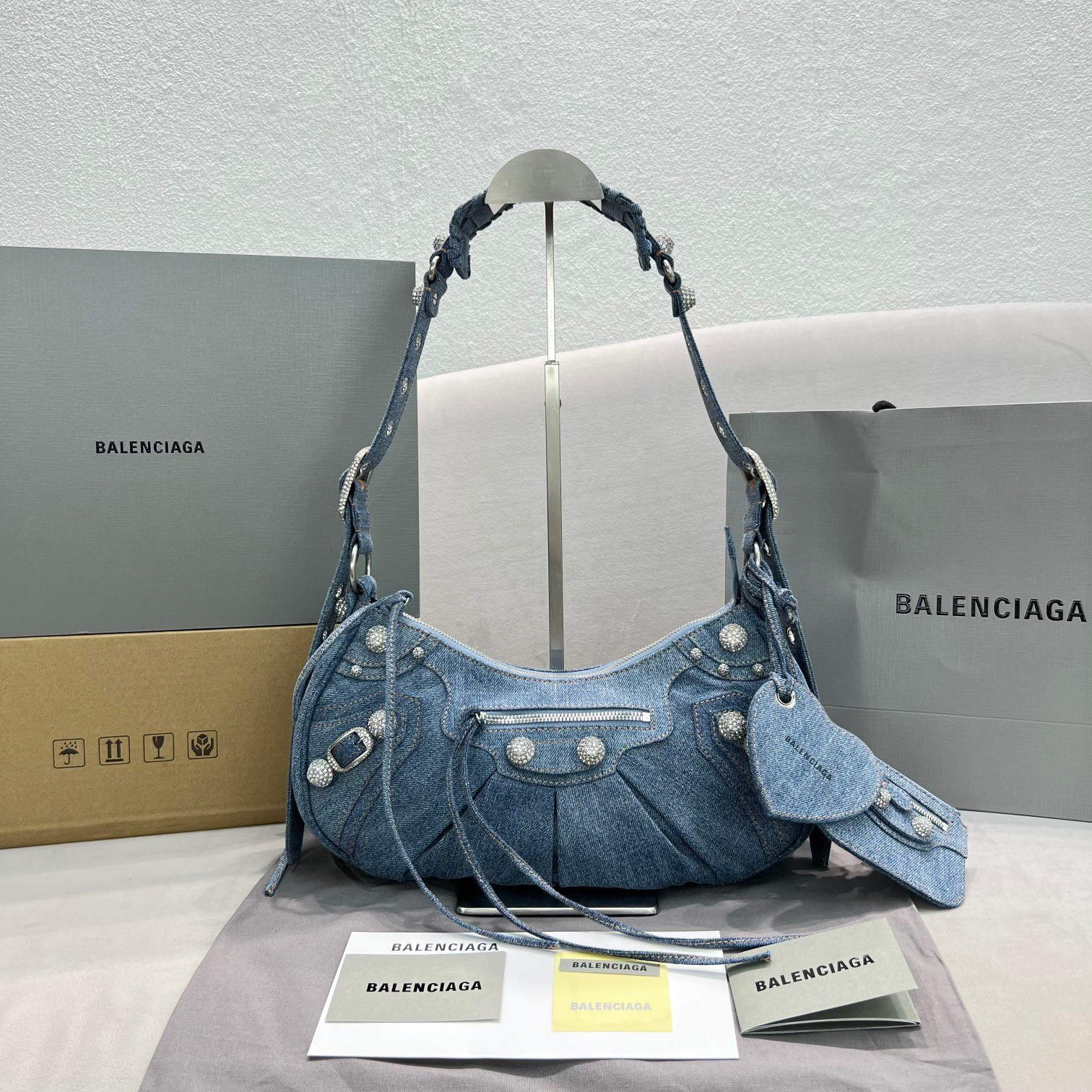 HOT SALE BALENCIAGA WOMEN'S LE CAGOLE SMALL SHOULDER BAG