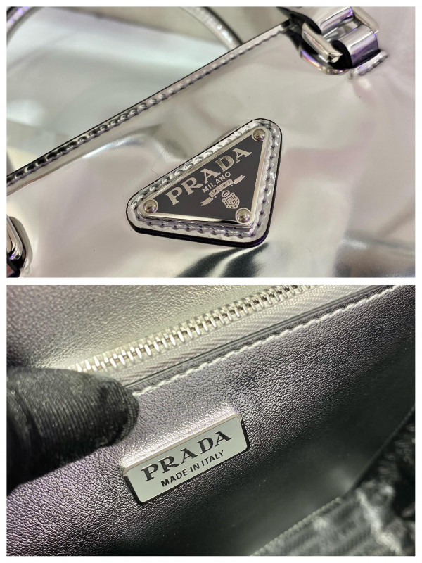 HOT SALE PRADA LARGE brushed leather tote