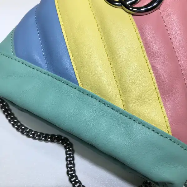 First bag ru GUCCI GG Marmont mini bucket bag