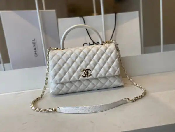 CHANEL LARGE FLAP BAG WITH TOP HANDLE