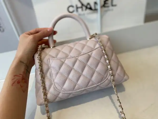 CHANEL FLAP BAG WITH TOP HANDLE