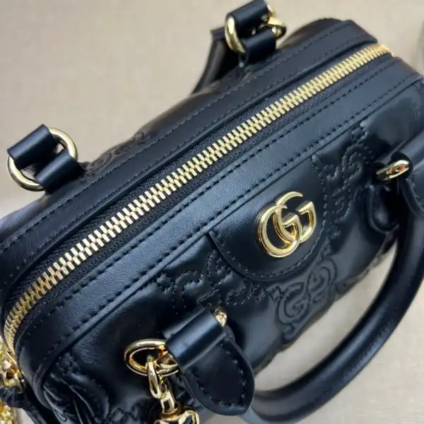 Affordable GUCCI GG matelassé leather top handle bag