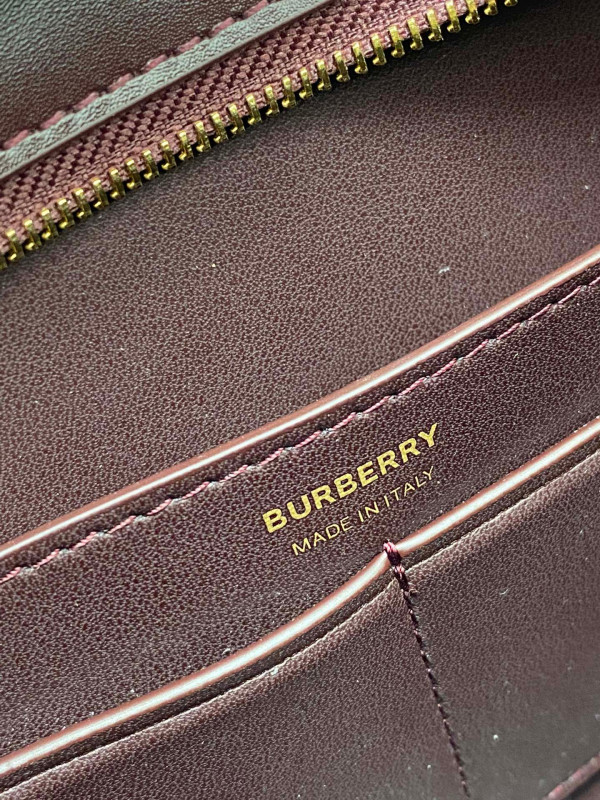 HOT SALE BURBERRY Leather TB Shoulder Bag