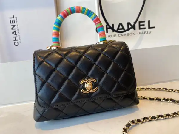 First bag ru CHANEL MINI FLAP BAG WITH TOP HANDLE