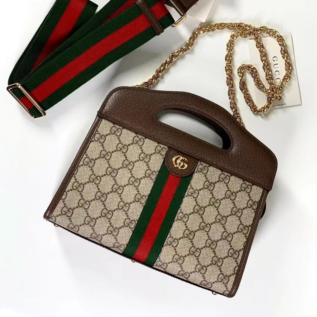 HOT SALE GUCCI Ophidia small tote with Web