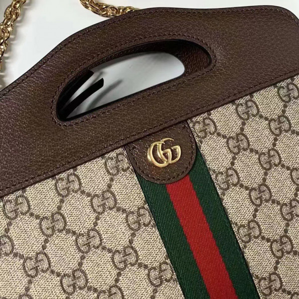 HOT SALE GUCCI Ophidia small tote with Web