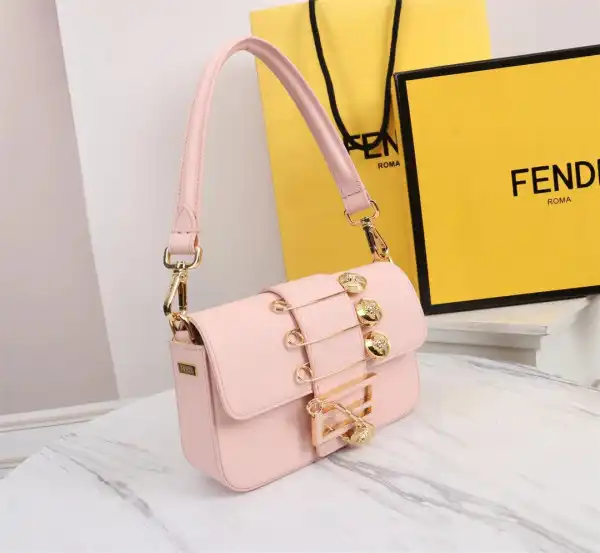 First bag ru FENDI Brooch mini baguette