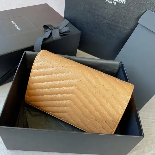 YSL CASSANDRE MATELASSÉ CHAIN WALLET