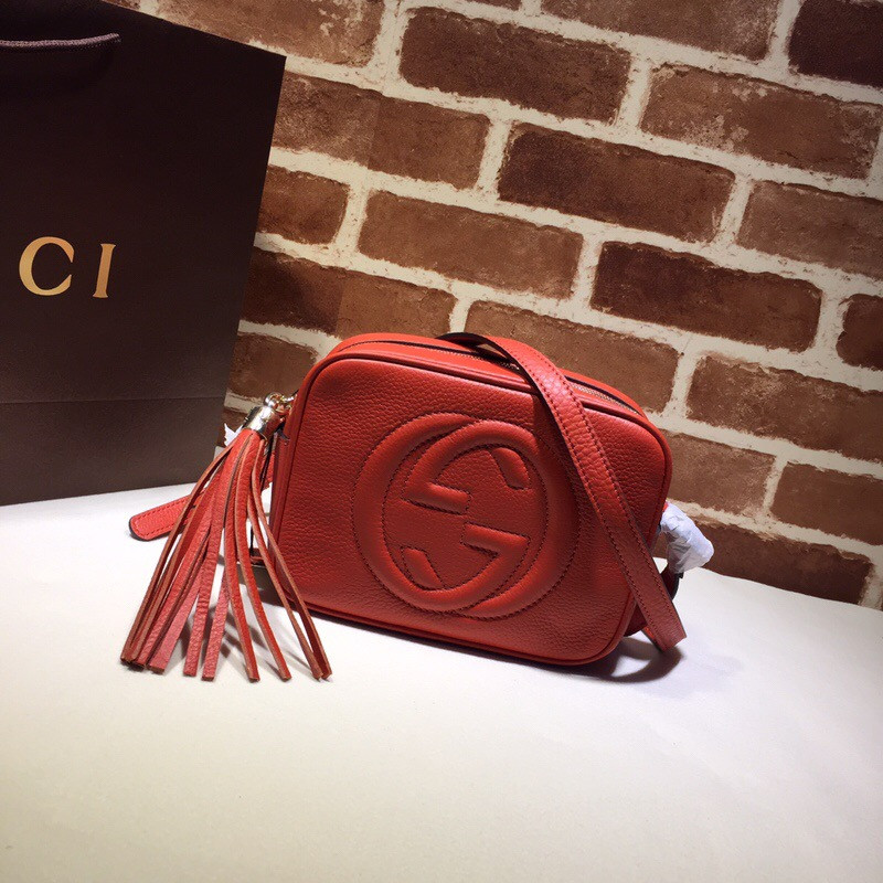 HOT SALE GUCCI Soho small leather disco bag