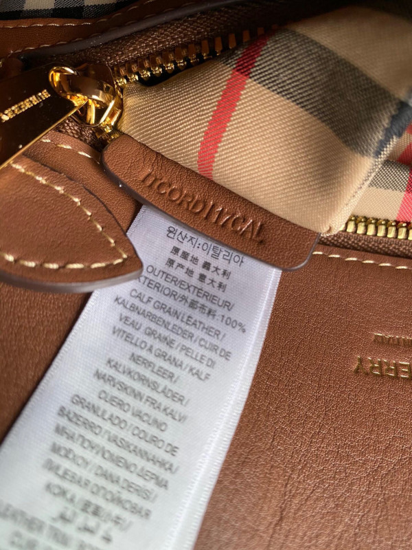 HOT SALE BURBERRY Mini Vintage Check Two-handle Title Bag