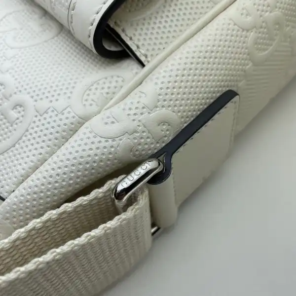 GUCCI GG embossed messenger bag