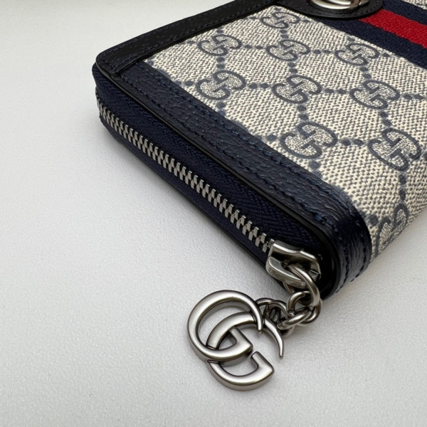 HOT SALE Gucci Ophidia GG zip around wallet