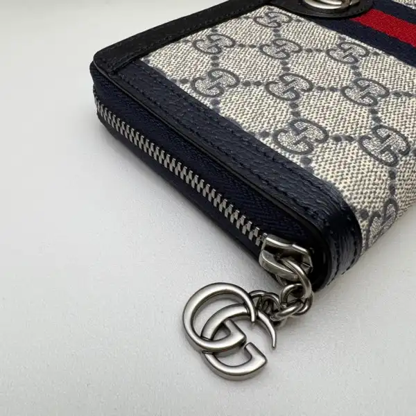 Gucci Ophidia GG zip around wallet