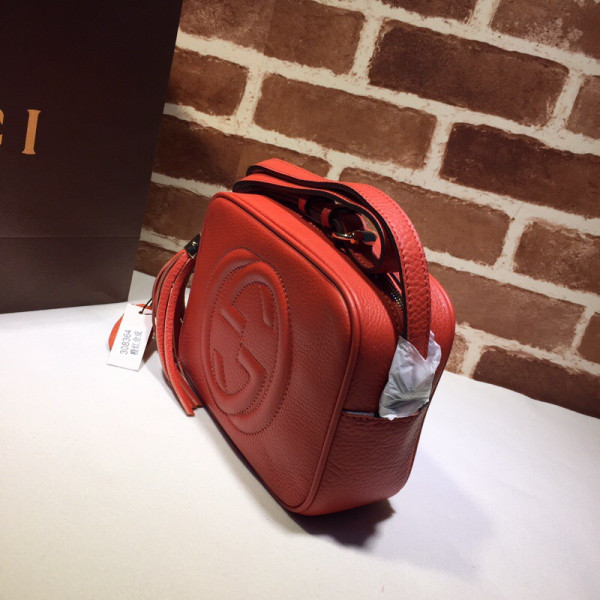 HOT SALE GUCCI Soho small leather disco bag