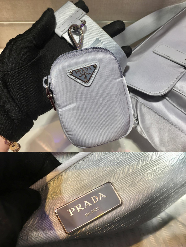 [FREE SHIPPING] PRADA Medium Nylon Shoulder Bag