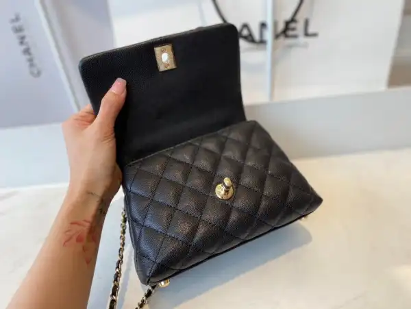 CHANEL MINI FLAP BAG WITH TOP HANDLE