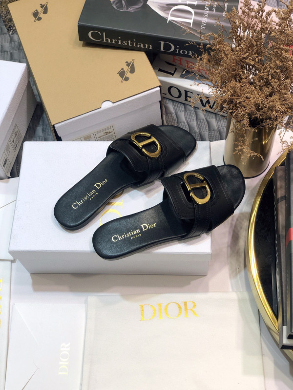 HOT SALE dior 30 MONTAIGNE HEELED SLIDE