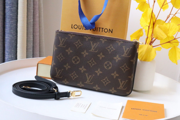 HOT SALE LOUIS VUITTON DOUBLE ZIP POCHETTE