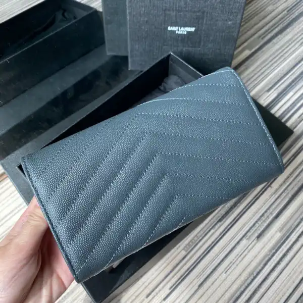 YSL MONOGRAM LARGE FLAP WALLET