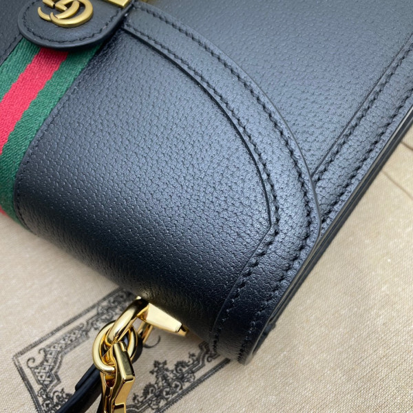 HOT SALE GUCCI Ophidia small top handle bag with Web