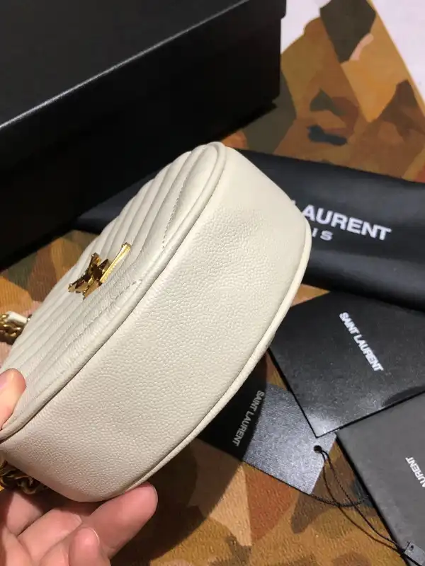 YSL VINYLE ROUND CAMERA BAG