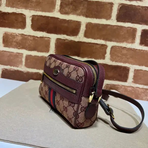 GUCCI Ophidia Suede Mini Bag