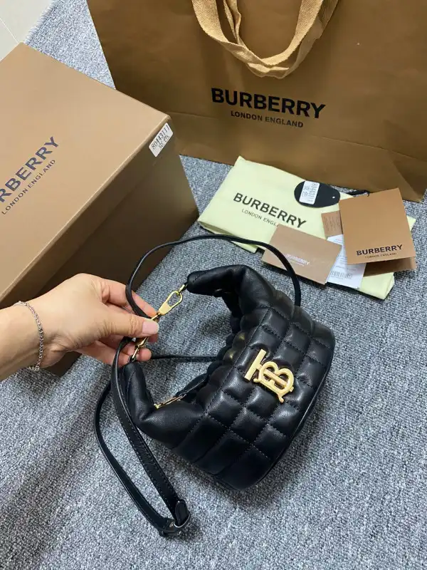 Frstbag ru BURBERRY Small Quilted Lambskin Crescent Lola Bag