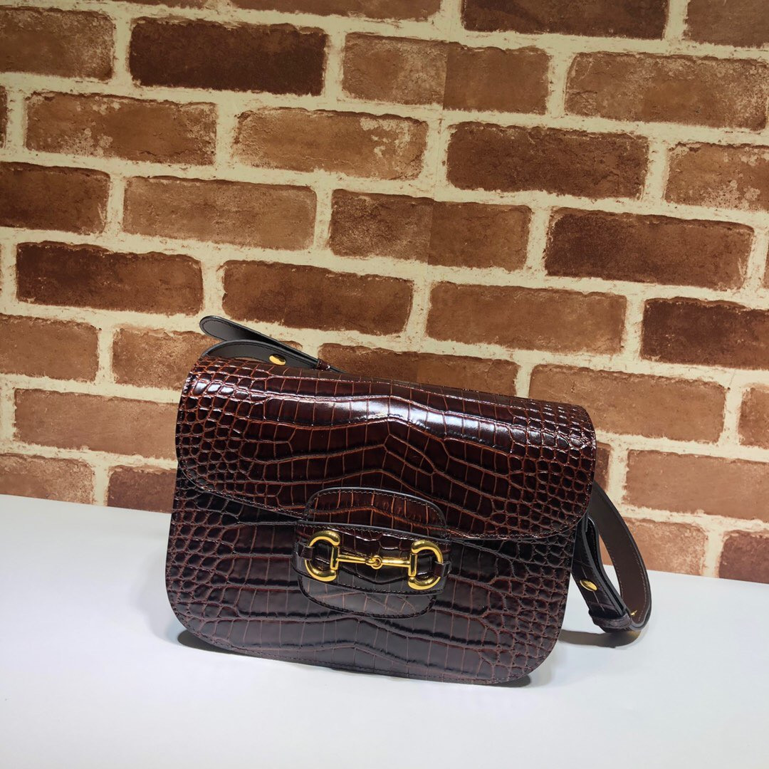 HOT SALE GUCCI 1955 Horsebit shoulder bag