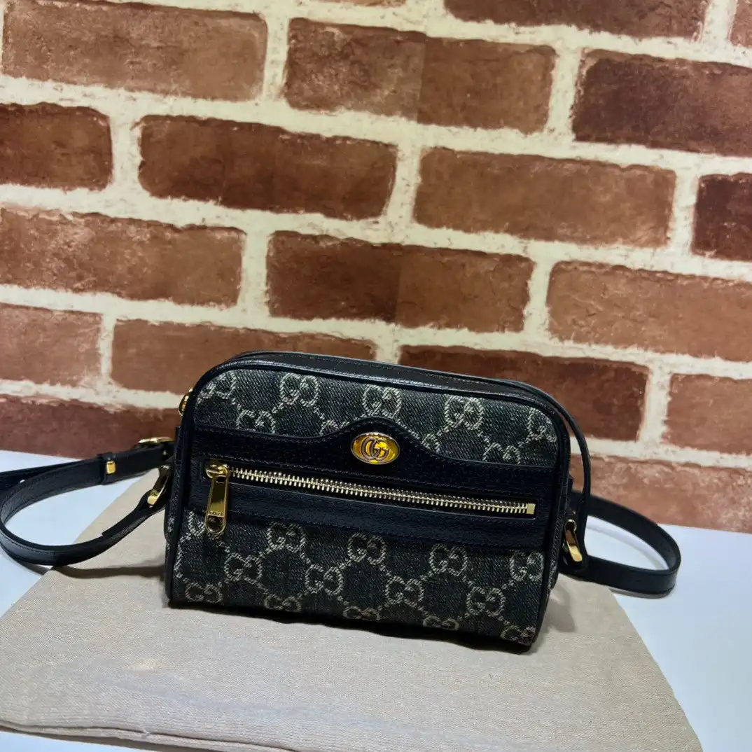 GUCCI Ophidia Suede Mini Bag