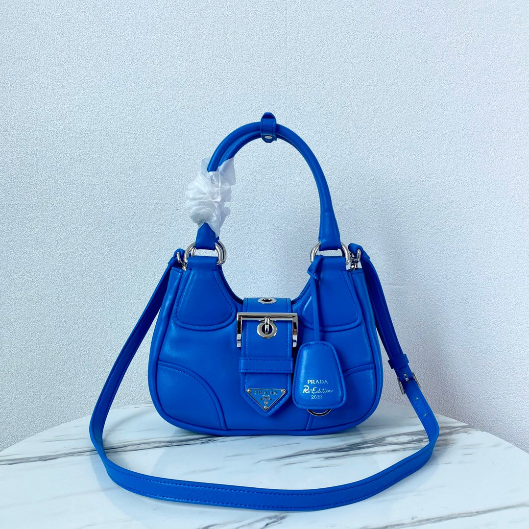 HOT SALE PRADA Moon padded nappa-leather bag