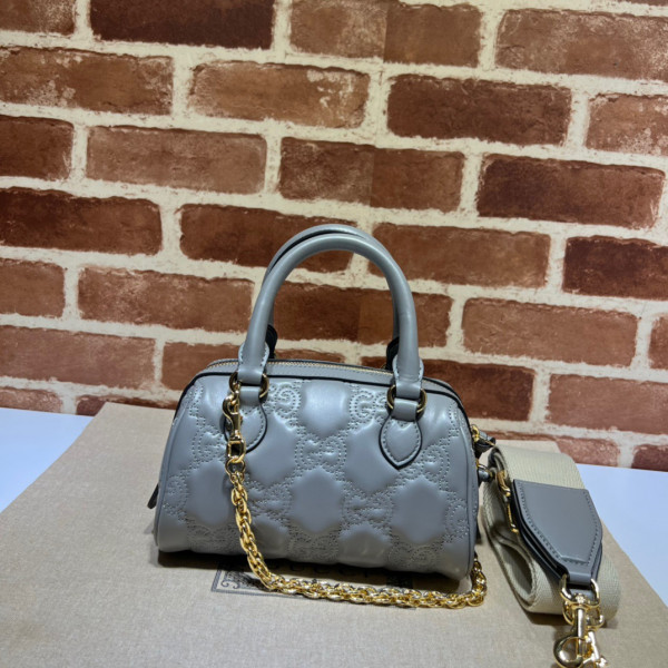 HOT SALE GUCCI GG matelassé leather top handle bag