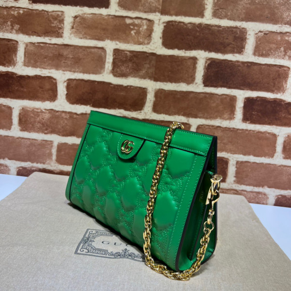 HOT SALE GUCCI GG matelassé leather shoulder bag