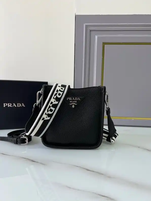 PRADA Leather mini shoulder bag