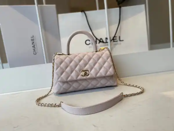 CHANEL FLAP BAG WITH TOP HANDLE