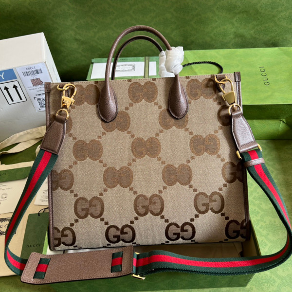 HOT SALE GUCCI Tote bag with jumbo GG