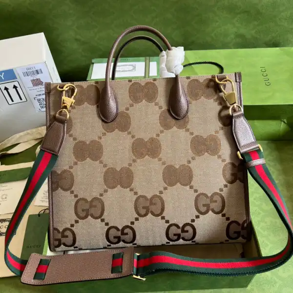 GUCCI Tote bag with jumbo GG