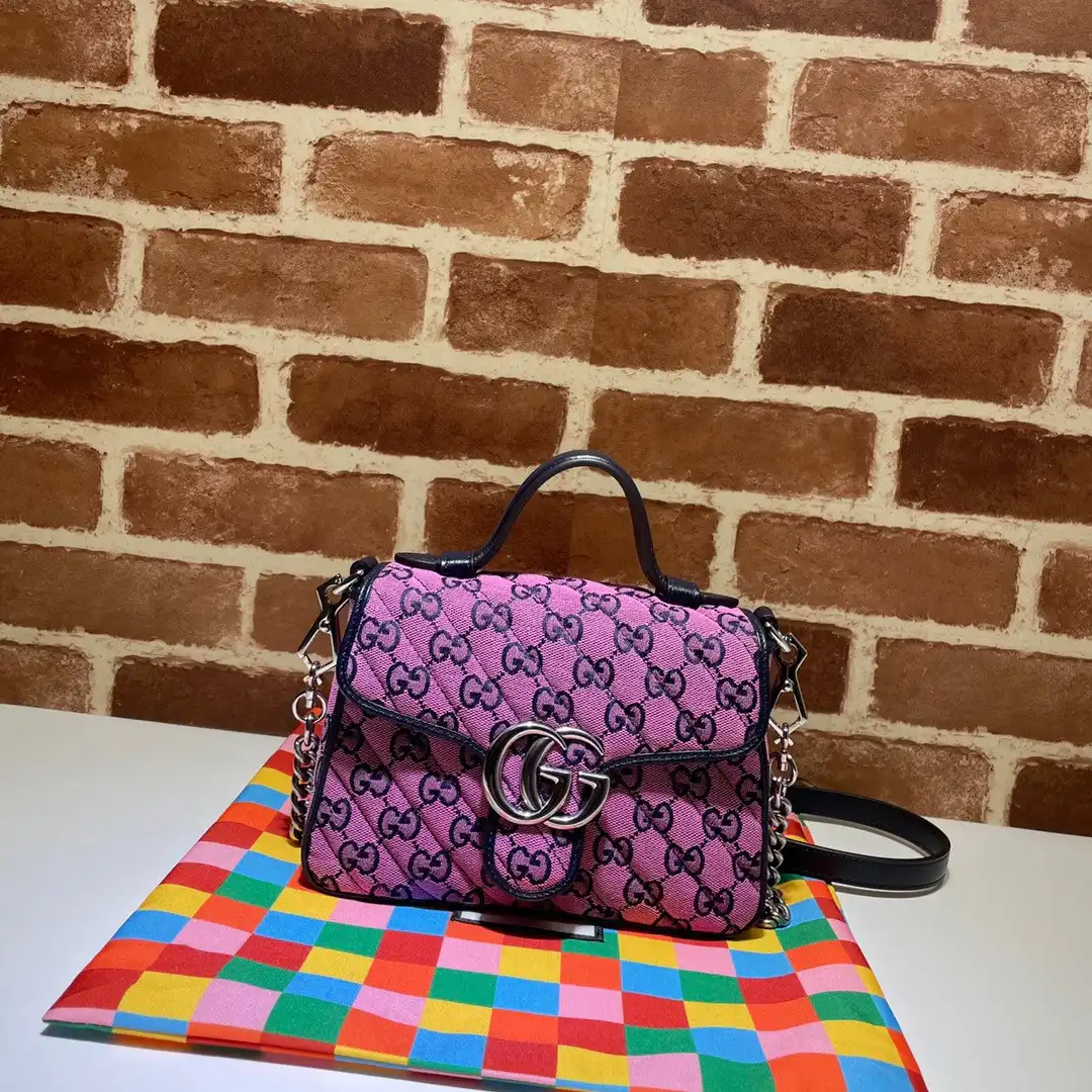 GUCCI GG Marmont Mini Top Handle Bag