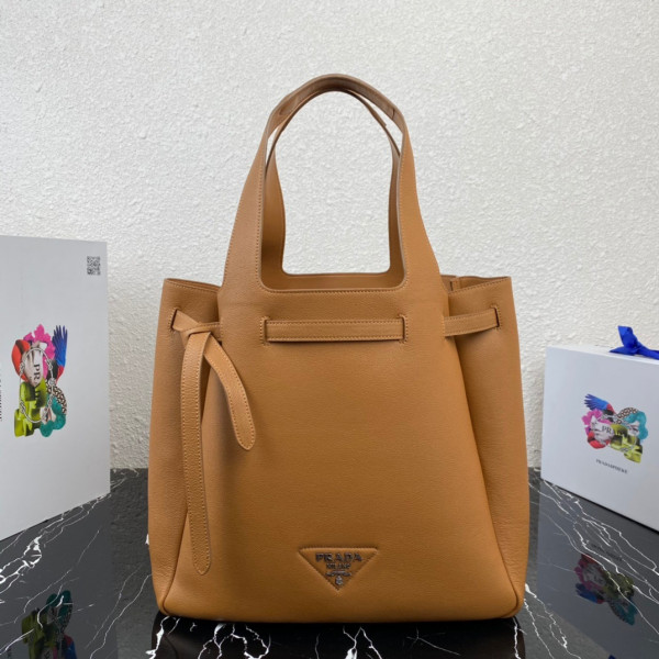 HOT SALE PRADA Leather tote