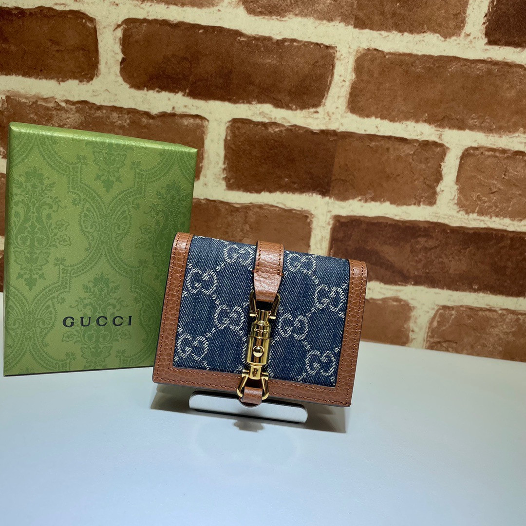 HOT SALE GUCCI Jackie 1961 card case wallet