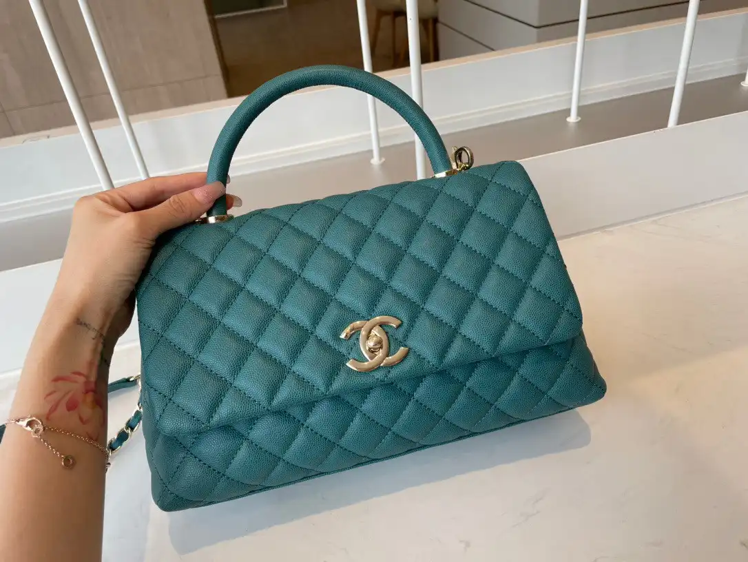 CHANEL LARGE FLAP BAG WITH TOP HANDLE