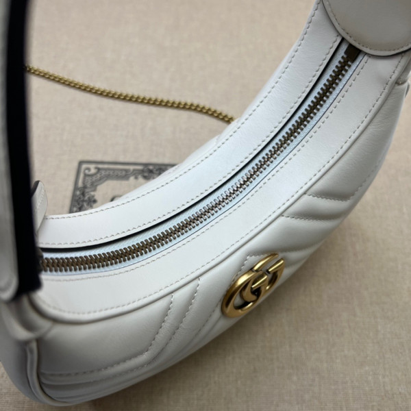 GUCCI GG Marmont half-moon-shaped mini bag