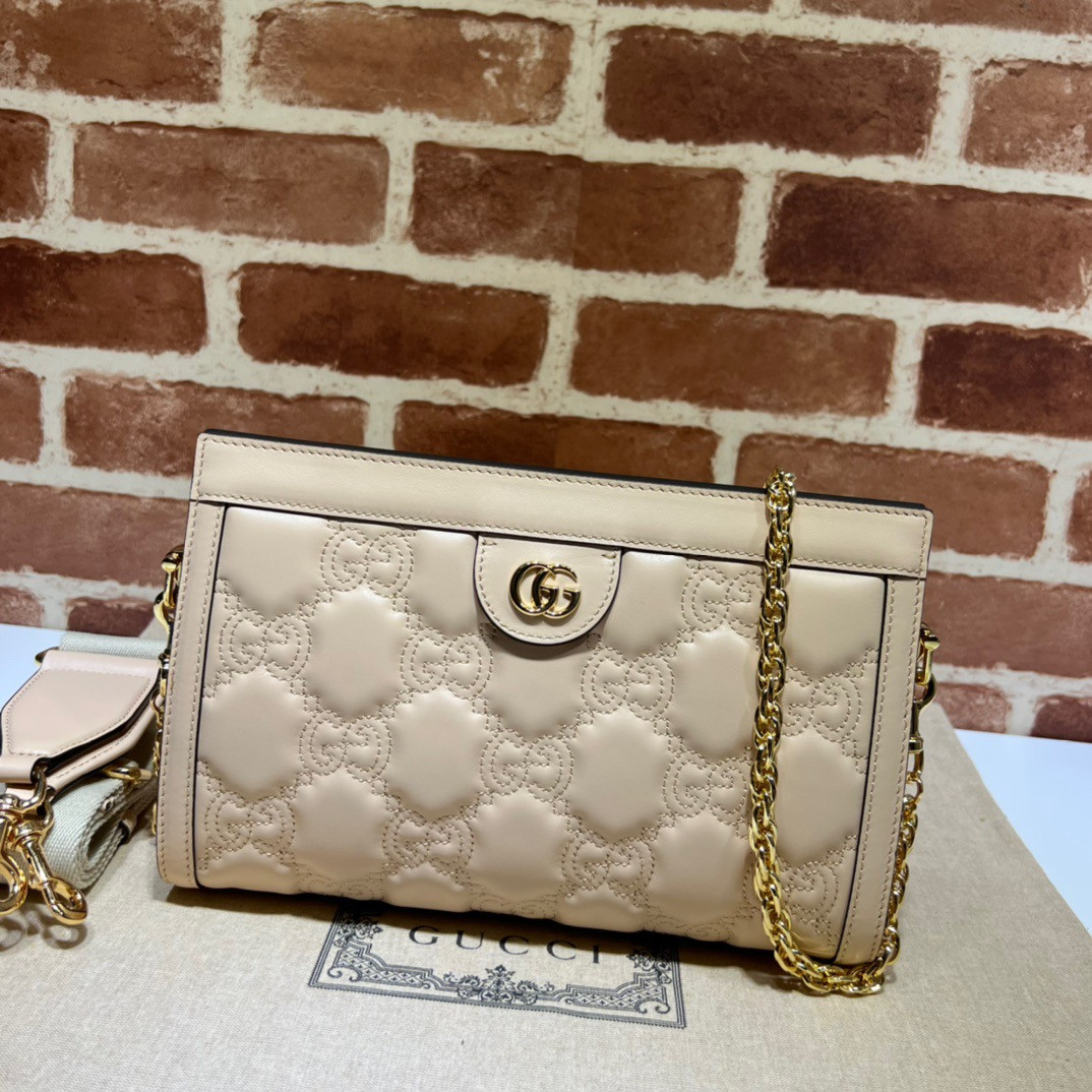 HOT SALE GUCCI GG matelassé leather shoulder bag