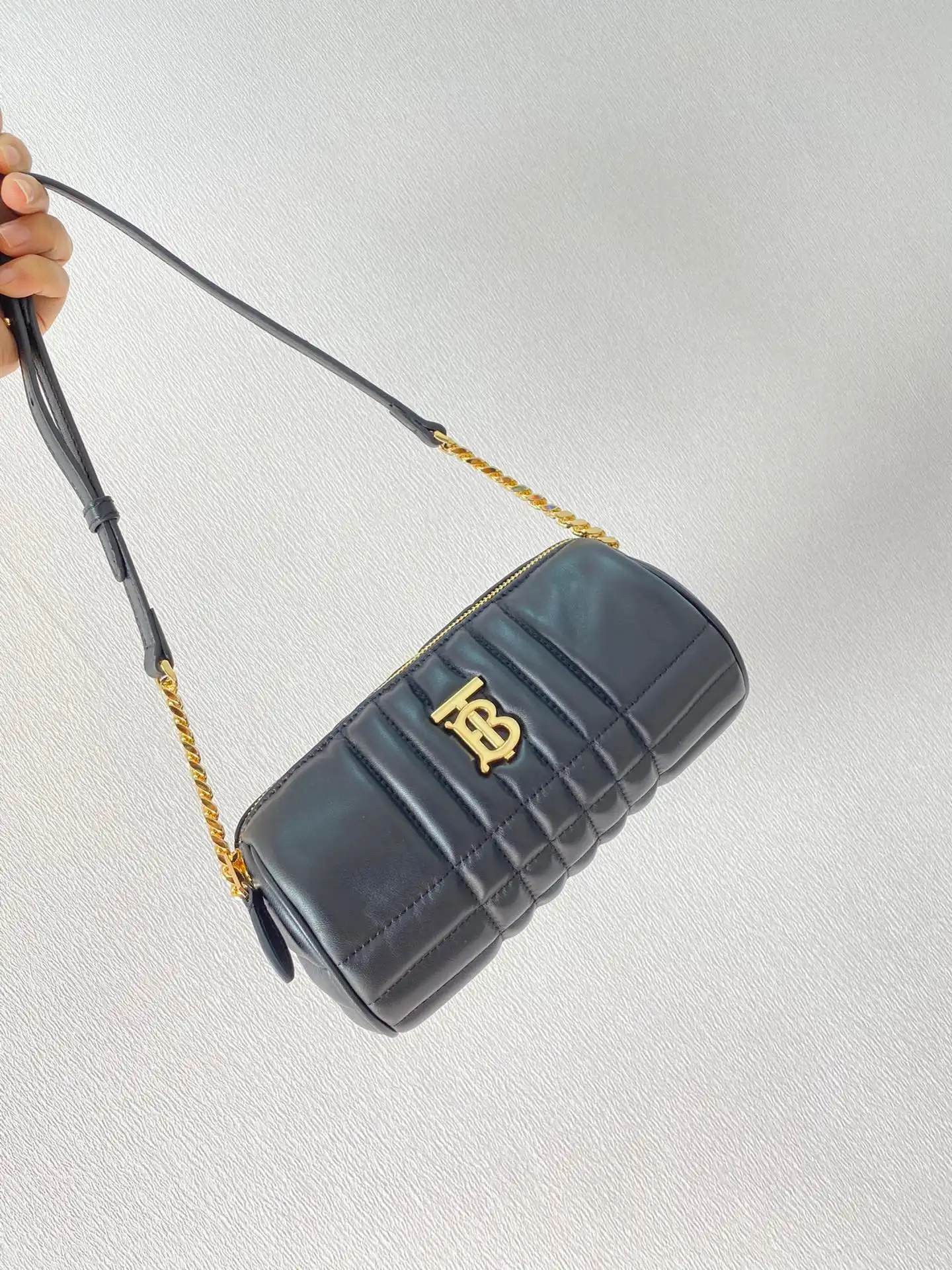 BURBERRY Lola Barrel Bag