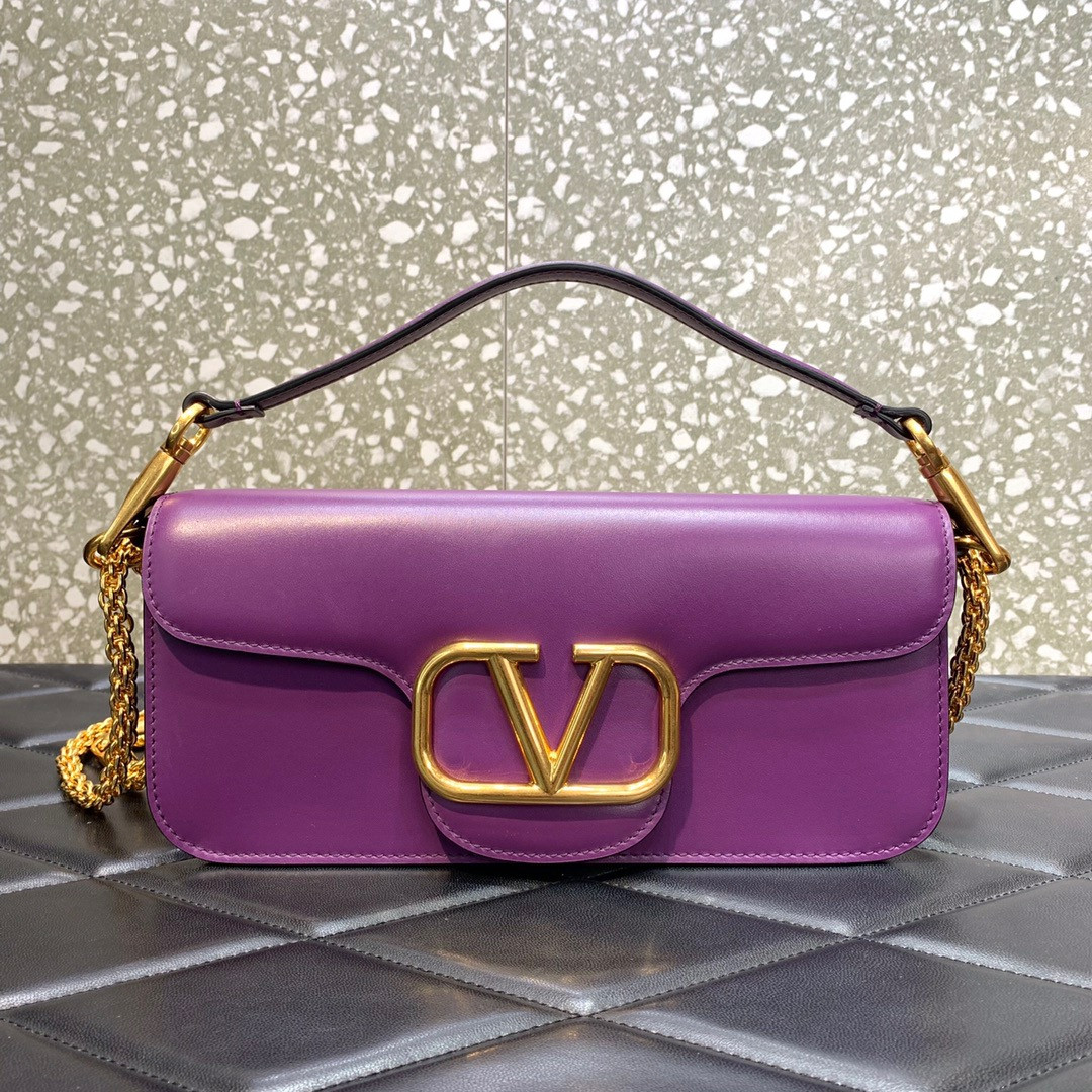 HOT SALE VALENTINO LOCÒ CALFSKIN SHOULDER BAG