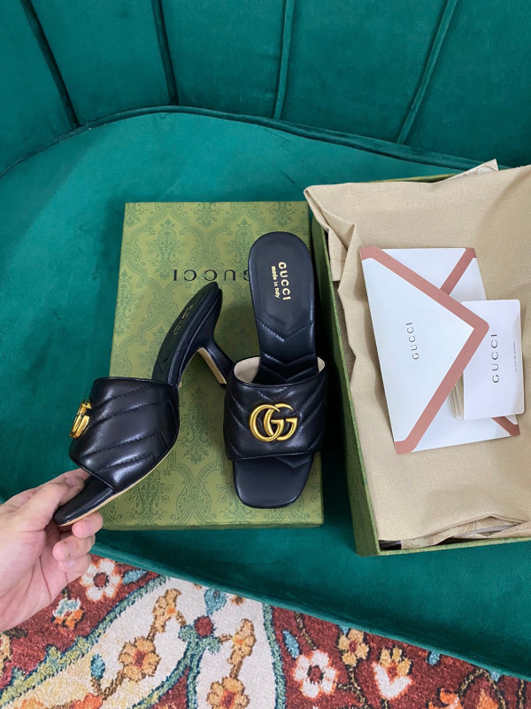 HOT SALE GUCCI Double G slide sandal