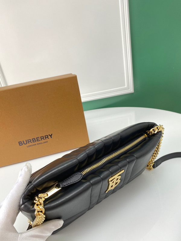 HOT SALE BURBERRY Small Quilted Lambskin Soft Lola Bag