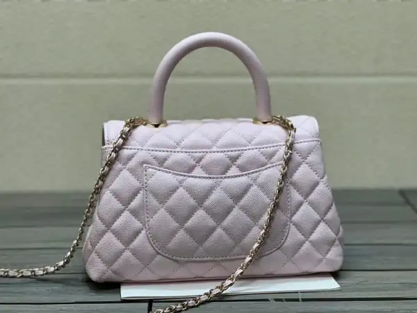 CHANEL FLAP BAG WITH TOP HANDLE