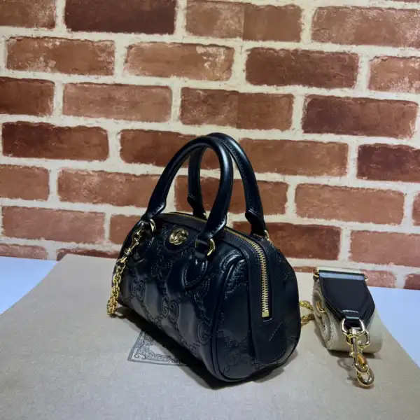 Affordable GUCCI GG matelassé leather top handle bag