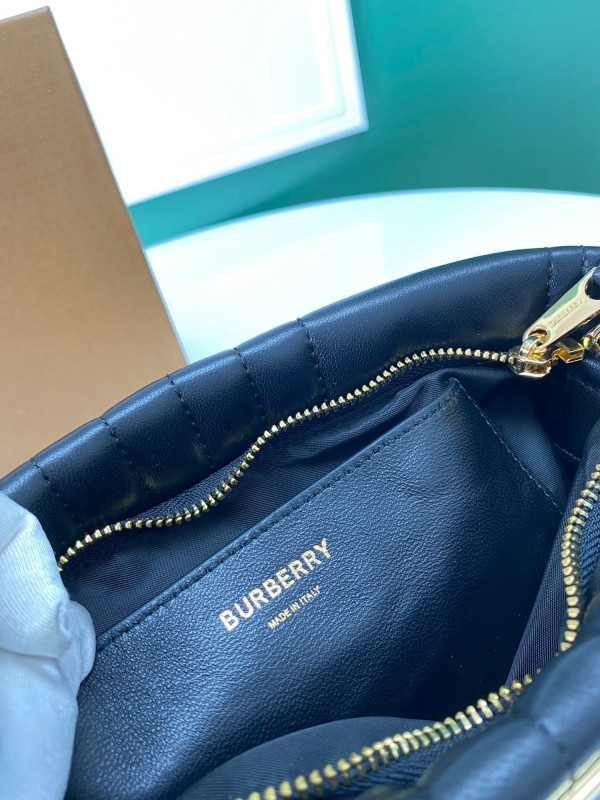 HOT SALE BURBERRY Small Quilted Lambskin Soft Lola Bag