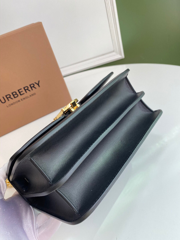 HOT SALE BURBERRY Small Quilted Monogram Lambskin TB Bag